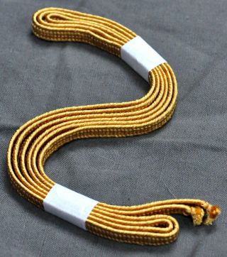 Sageo,  Gold,  Artificial Silk,  For Long Katana,  Shigeuchi Weave,  Japanese
