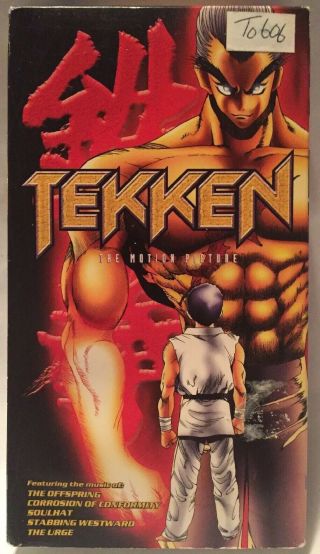 Tekken [vhs] The Motion Picture (animation,  Anime) Rare Oop English Not Rated