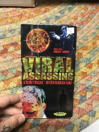 Viral Assassins Vhs Oop Rare Big Box Slip