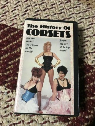 The History Of Corsets Sexy Sleaze Vhs Oop Rare Big Box Slip