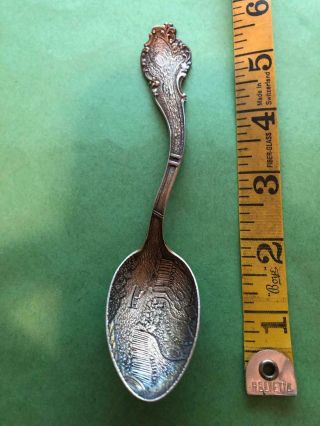 Antique Sterling Silver Spoon Native American Indian Horseshoe Curve Niagara 25g