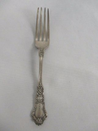 Antique Gorham 1898 Baronial Old Sterling Silver 7 " Fork