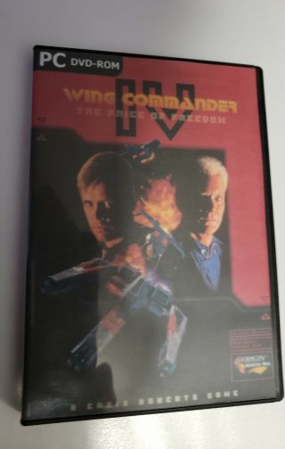 Wing Commander Iv: Price Of Freedom Pc 2 - Sided Dvd Game Rare Mpeg 2 Compressed
