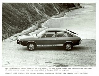 Rare Vintage Renault 15 17 U.  S.  Press Photo 1973