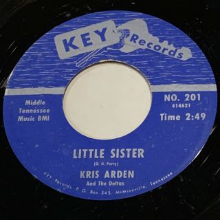 HEAR RARE POPCORN 45 RPM KRIS ARDEN And The DELTAS On KEY 201 THEY CRIED VG, 2