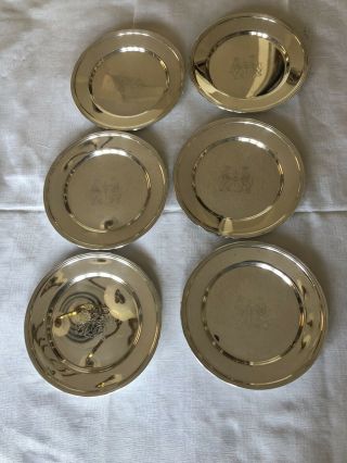 Oneida Small Plate Silver Plated 6 " - 6 Plates Set.