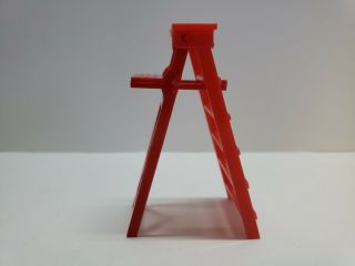 Vintage Doll House Miniature Ladder 1:12 Scale Red