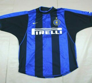 Inter Milan 2000 2001 Home Shirt Rare Nike (m)