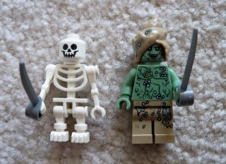 Lego Pirates Of The Caribbean - Rare - Hadras & Skeleton W/ Swords -