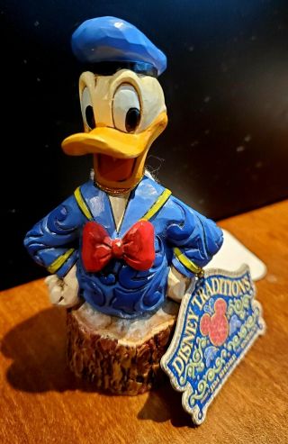 Jim Shore Disney Donald Duck Carved By Hearth 4033291 - Rare