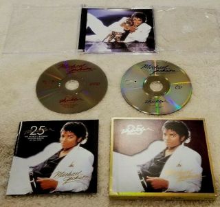 Rare Gold Cd/dvd Michael Jackson Thriller 25th Anniversary Audiofidelity Mint/ex