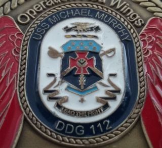 Rare Uss Michael Murphy Medal Of Honor Moh Navy Seal Nswg Ddg - 112 Challenge Coin