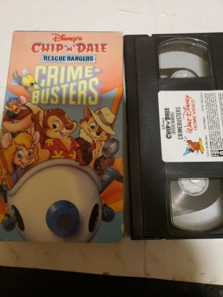 Disney Chip N Dale Rescue Rangers Rare Walt Disney - Crime Busters - (vhs,  1991)