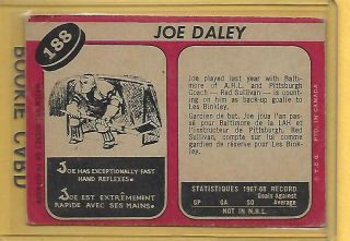 JOE DALEY 68 - 69 OPC (Rare) ROOKIE PITTSBURH 188 EX DP RC See PICTURE 2