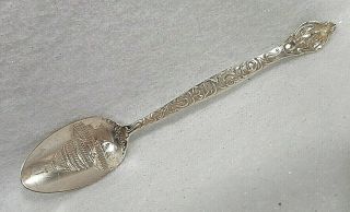 Sterling Silver Souvenir Spoon Washington,  D.  C.  Capitol Building