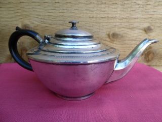 Vintage Art Deco Silver Plated Teapot Bakelite Handle Stamped Tl & Ss 8145