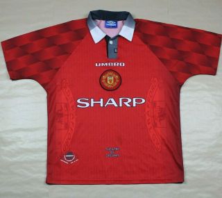 Manchester United 1996 1998 Home Shirt Rare (l)