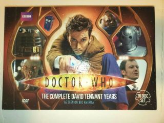 Doctor Who: The David Tennant Years (dvd,  2011,  26 - Disc Set) Rare Box Set.