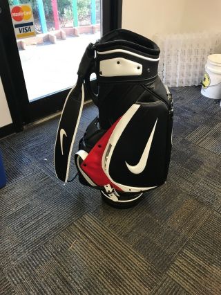 Rare Nike Limited Edition Ng 360 Fitting Staff Golf Bag Black Red White