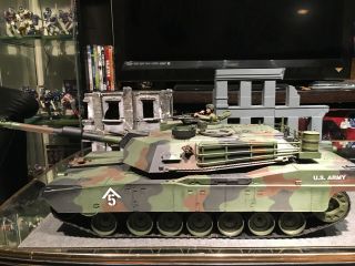 1/16 Abrams M1 Static Tank Woodland Camo 21 Century Toys Rare