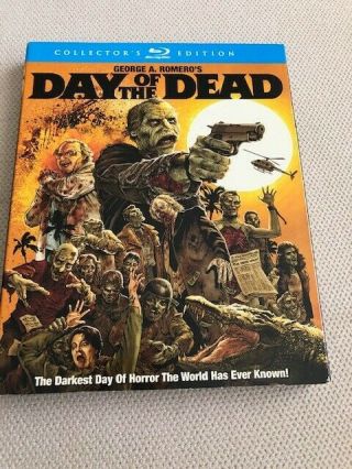 Day Of The Dead (blu - Ray Disc,  2013,  Collectors Edition) With Oop Rare Slipcover