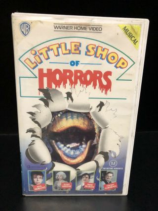Vhs Rare Find Horror (little Shop Of Horrors) 1987 Warner Home Video Release