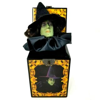 Wizard Of Oz 50th Anniversary Wicked Witch Musical Jack In The Box 1988 Rare Euc