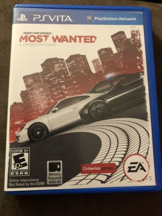 Need For Speed Most Wanted - Sony Playstation Ps Vita Rare Video Game