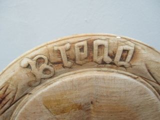An Antique Carved Bread Board - Farmhouse Kitchenalia - BREAD. 2