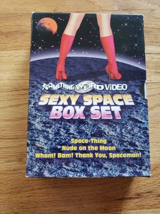 Sexy Space Box Set (dvd,  2004,  3 - Disc Set) G,  Something Weird Video Rare Oop