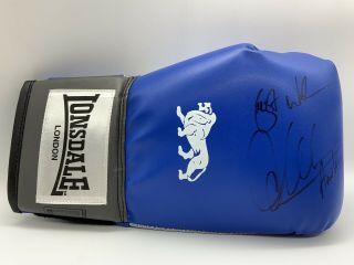 Rare Amir Khan Signed Boxing Glove,  Autograph World Champion Kell Brook