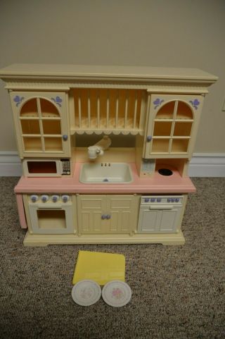Kitchen For American Girl Doll Rare Collectible From 1992 Sink Oven Dishwasher,