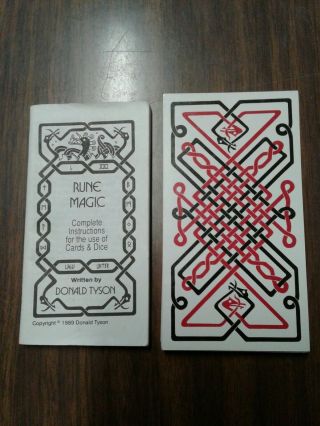 Rune Magic Cards By Donald Tyson.  Rare.