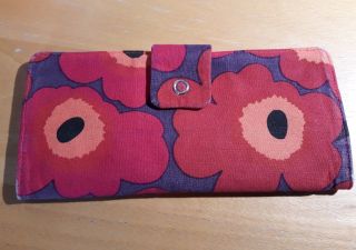 Rare Marimekko Unikko Fabric Wallet