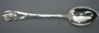 Danish Arts And Crafts Hallmarked Silver Spoon 1937