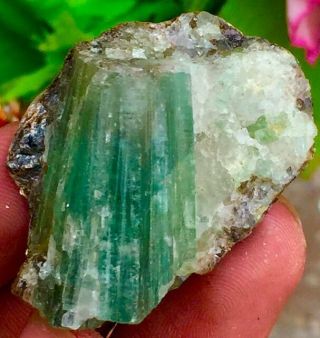 Wow 125 Cts Ultara Rare Uniuq Top Green Color Emerald Cluster From Panshar Mine