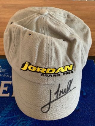 Rare F1 Signed Cap Jarno Trulli Jordan (102)