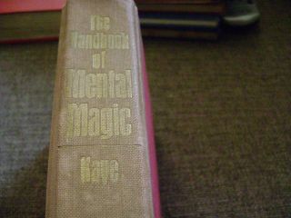 The Handbook Of Mental Magic By Kaye - Rare