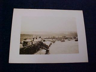 Rare Orig Ww2 Real Photo " D - Day " Troops Ashore D - Day