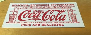 1905 Coca Cola Pure And Healthful Ink Blotter Antique Soda Fountain