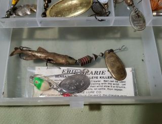 Huge Vintage Spoons And Spinnerbaits - Dardevle Monti Erie Dearie Mepps 2