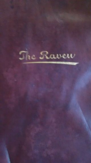 Rare Antique Book.  The Raven.  Edgar Allen Poe.  1887.  Leather.
