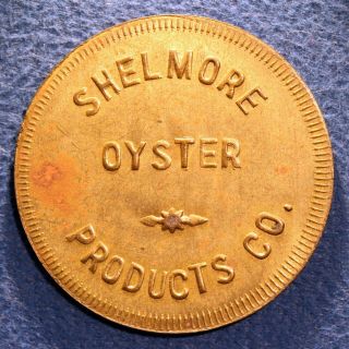 Rare South Carolina Token - Shelmore Oyster Products Co. ,  50¢,  Awensdaw,  S.  C.