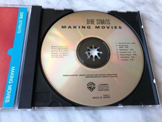 Dire Straits Making Movies Cd Made In Japan For Usa Warner Bros 3480 - 2 Rare Oop