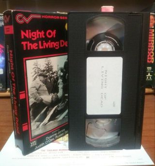 Night Of The Living Dead VHS 1968 Congress Video Corp 1986 rare typo re release 3