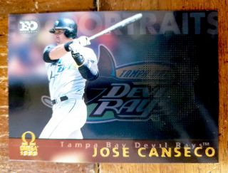 Jose Canseco 1999 Pacific Omega Eo Portraits - - Rare Die Cut Insert