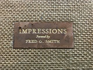 IMPRESSIONS formed by Fred G.  Smith - 1925 RARE Numbered Antique Book Yellowstone 2