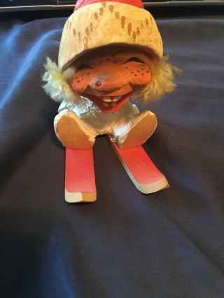 Henning Carved By Hand Norway Laughing Santa Troll,  Very Strange - Looking