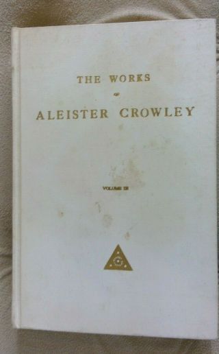 The Of Aleister Crowley Volume Iii Extremely Rare