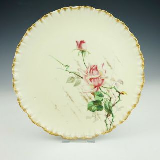 Antique Bodley English Porcelain - Hand Painted Rose Flowers Plate - Lovely